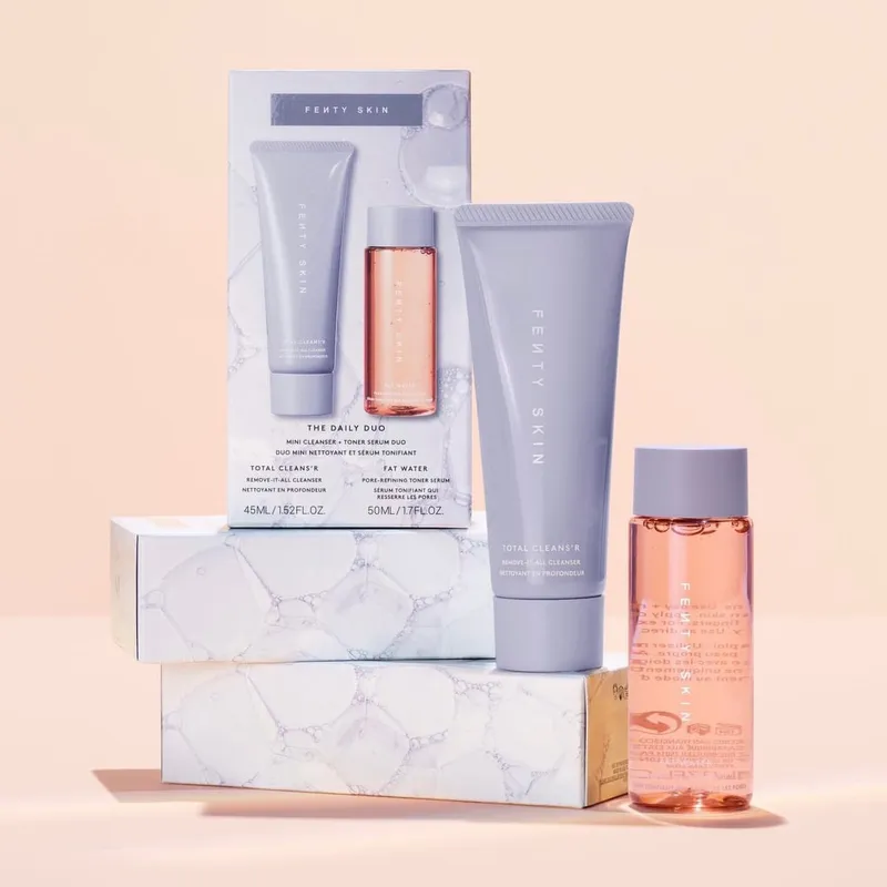 Fenty Daily Mini Cleanser + Toner Serum Duo