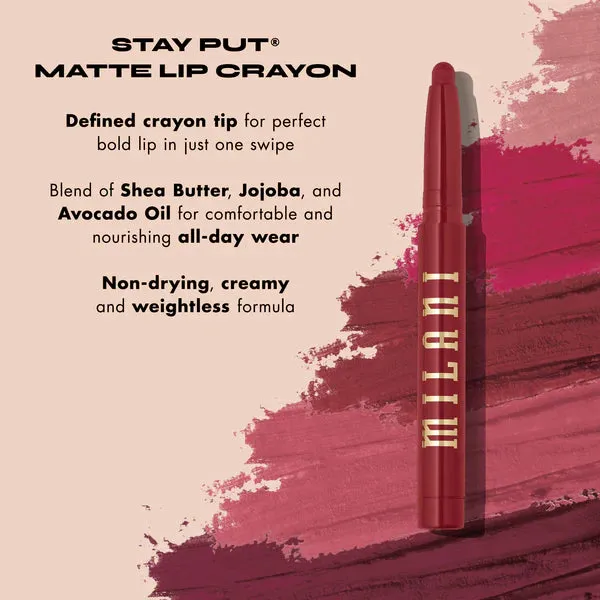 Milani Stay Put Matte Lip Crayon